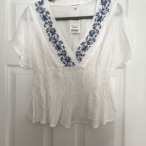 Summery V-neck blouse. Never worn